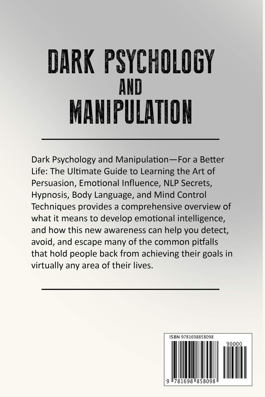 DARK PSYCHOLOGY & MANIPULATION